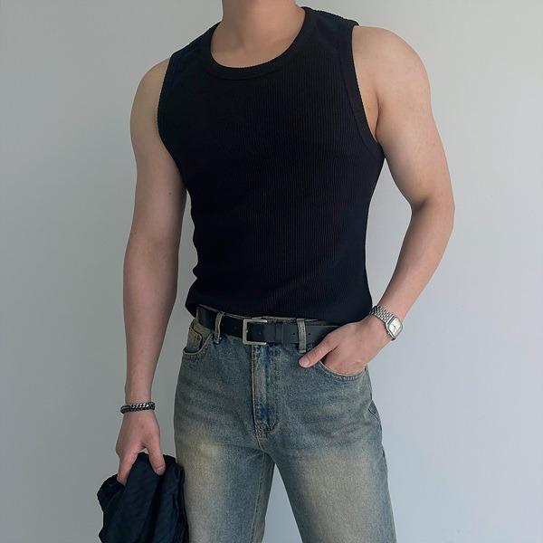 벌컨 골지 민소매 나시