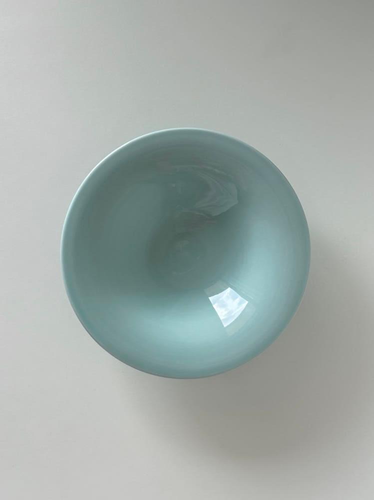 milk blue bowl 파스타볼 스프볼 샐러드 볼 그릇 하늘색 민트