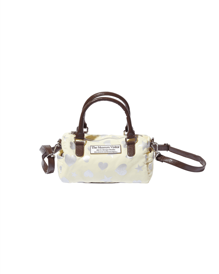 HEART STAR CRACK BOSTON BAG (LEMON) : THE MUSEUM VISITOR