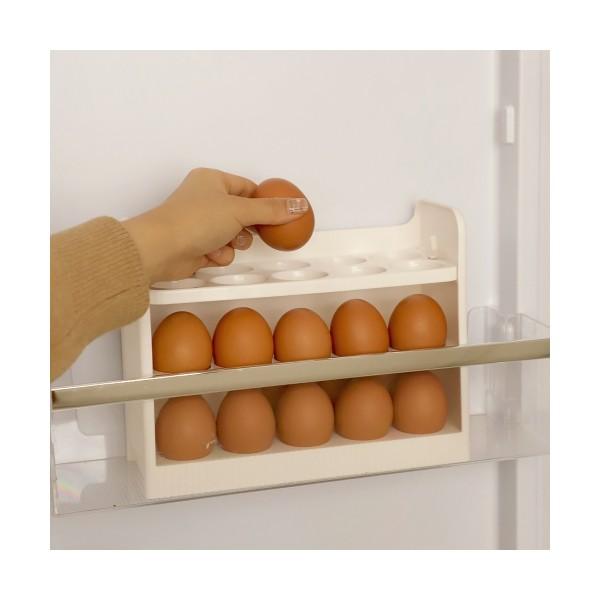 도어 수납 3단 계란보관함 30구 / 냉장고 정리 계란보관 계란케이스