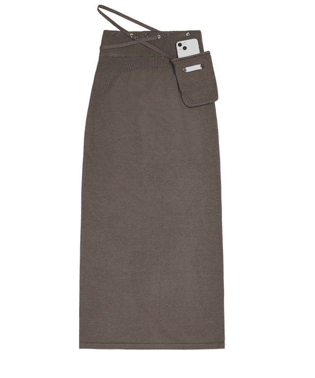 韓国商品/TREMING BIRD Nylon Cargo Shirring Set-up Skirt 韓国商品/TREMING BIRD Nylon Cargo Shirring Set-up Skirt