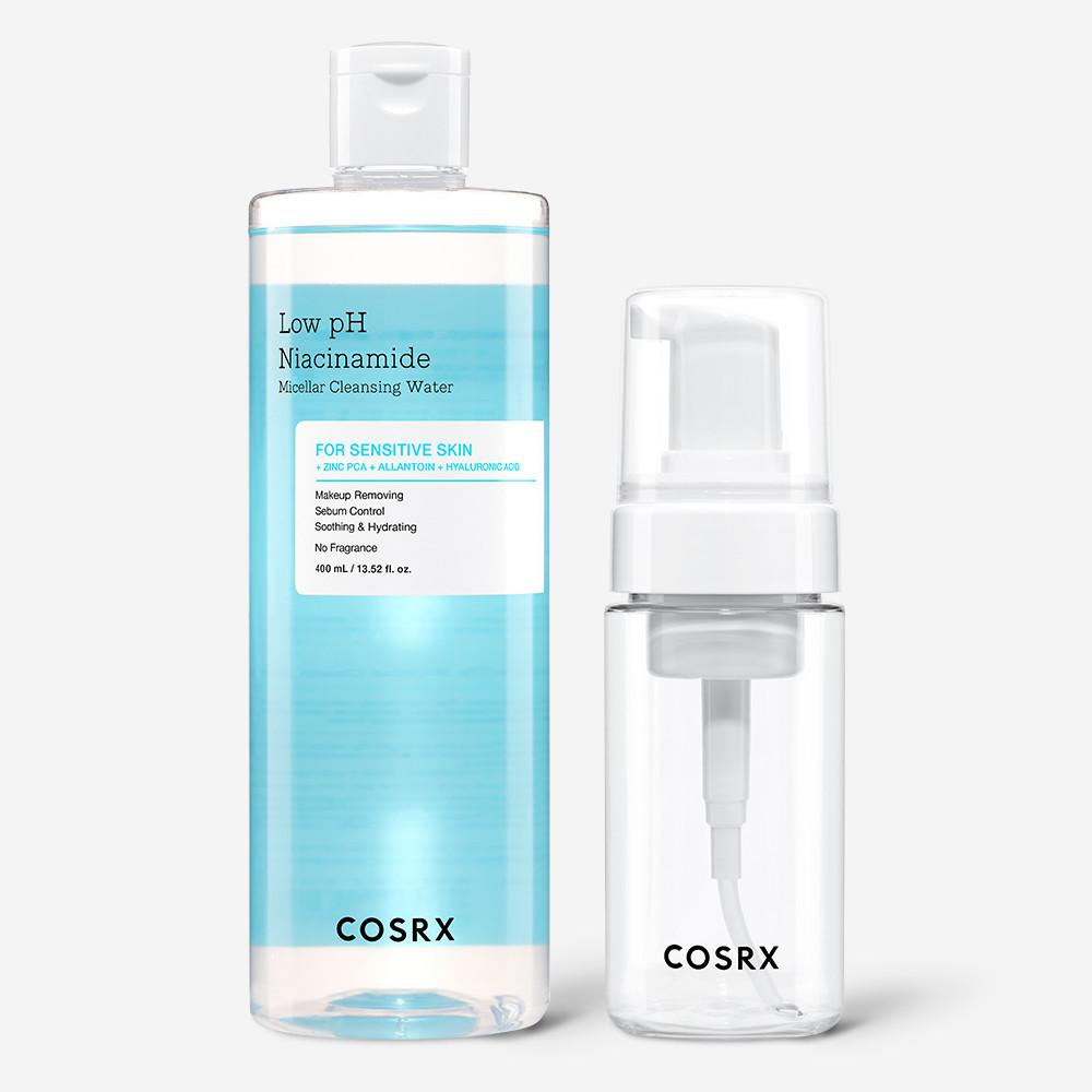 코스알엑스 약산성 나이아신아마이드 미셀라 클렌징 워터 400ml + 거품기 증정
