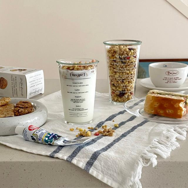 페이퍼가든 자체제작 드림인 글라스 카페 가게 유리 쥬스 맥주 아이스 커피 컵 얼음 물 잔