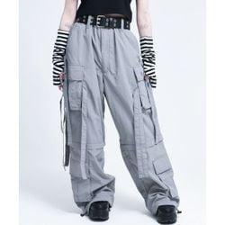 레플렘 세퍼레이트 와이드 어저스터 팬츠 바지 - 그레이 7442072