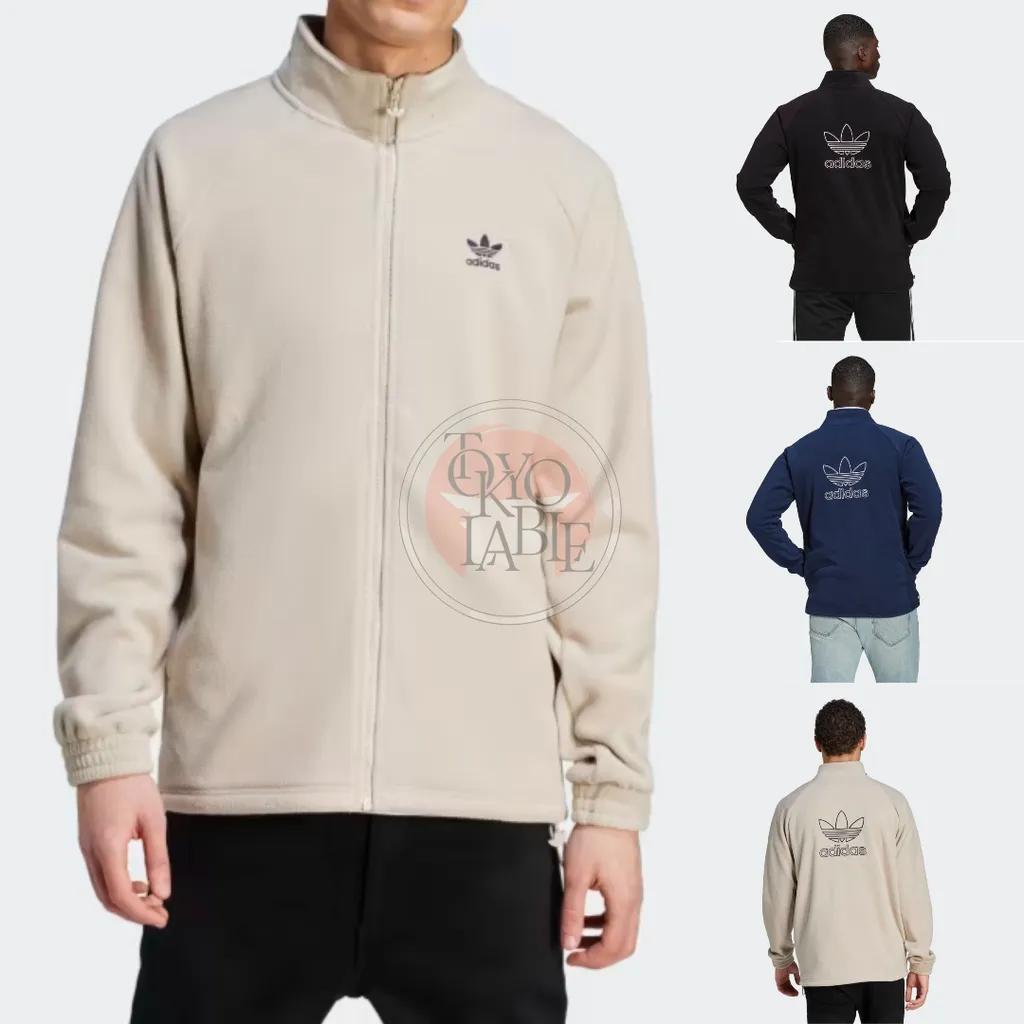 <23FW> 아디다스 져지 아디컬러 클래식 트레포일 플리스 자켓 베이지 네이비 블랙 | 상품 상세 | 크로켓