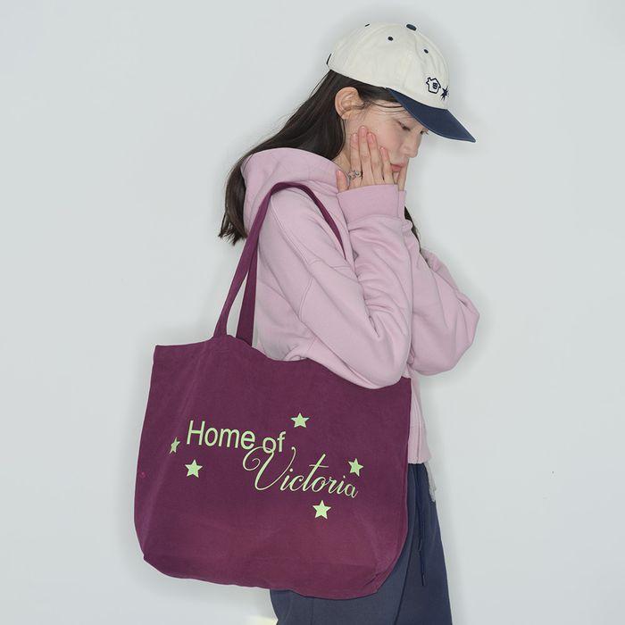 [HBTxVICTORIA] Home of Victoria Eco Bag (MIDNIGHT PURPLE) (예약배송 3/24)