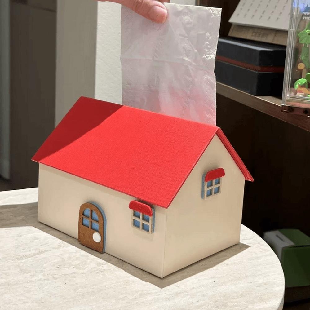 레드 하우스 키치 티슈 케이스 보관함