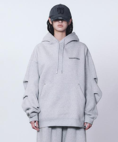 트리밍버드(TREEMINGBIRD)  RENEWAL) Rivet Sweat Set-up Hoodie [ Gray ] - 사이즈 & 후기 | 무신사