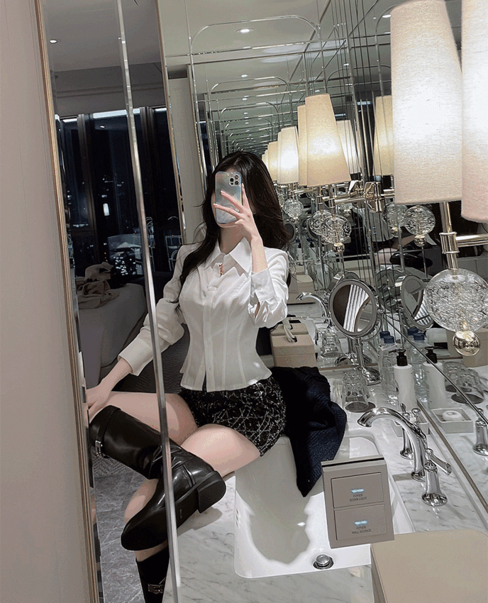 카슨 클래식 핏 셔츠 블라우스 (고급원사, 허리라인대박)