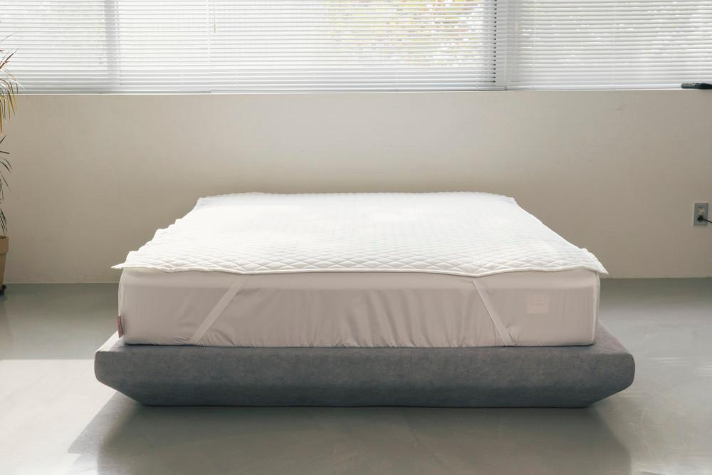 [고이고이 매트리스 패드] 사계절 도톰한 순면 고정 밴드 호텔 매트리스 패드