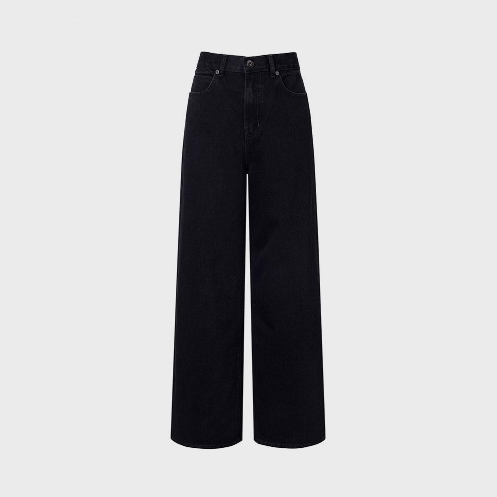 Wide Silhouette Denim Pants  · Black L820_10