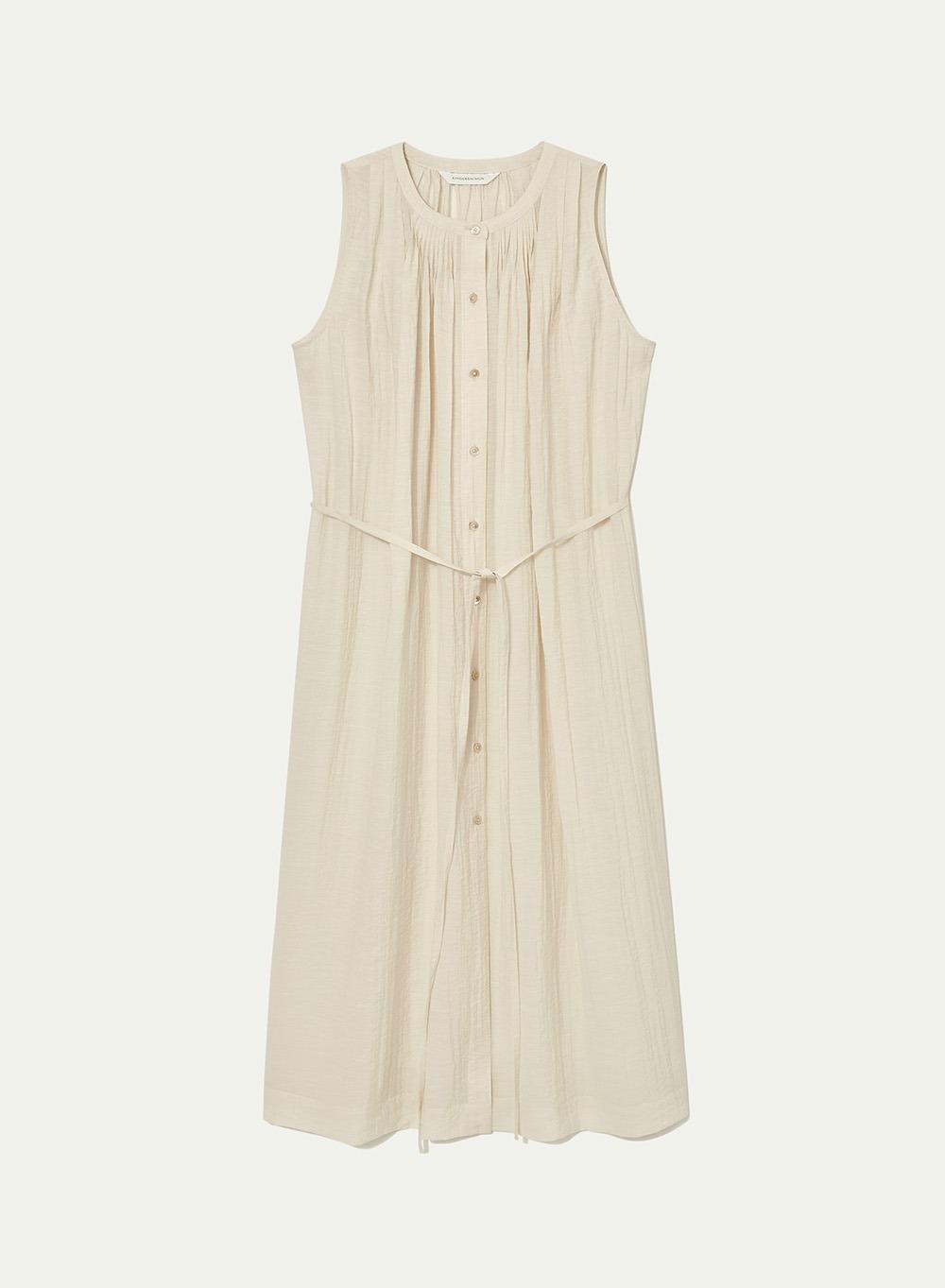 [예약배송] SS24 Carme Shirt Dress Cream