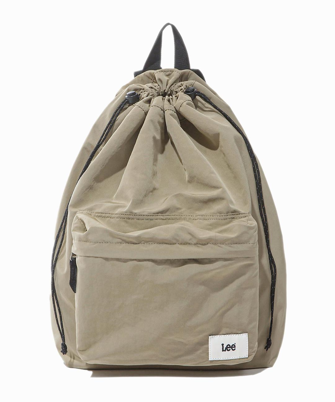 스몰 트위치로고 나일론 백팩 베이지