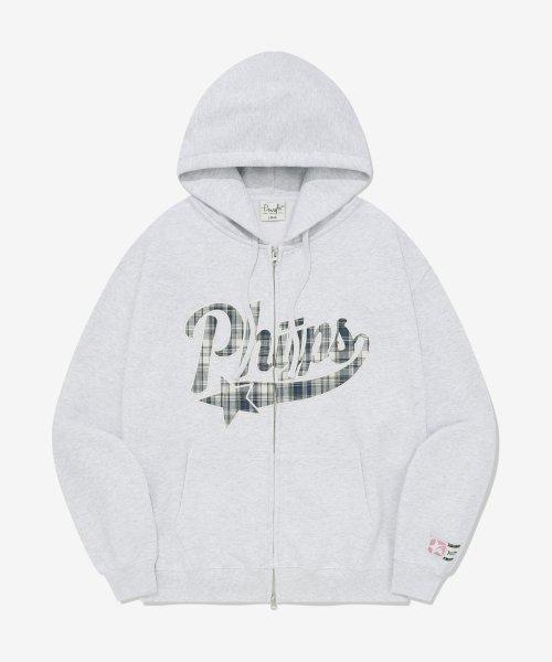 PHYPS® STAR TAIL HOODIE ZIP UP RIGHT GRAY