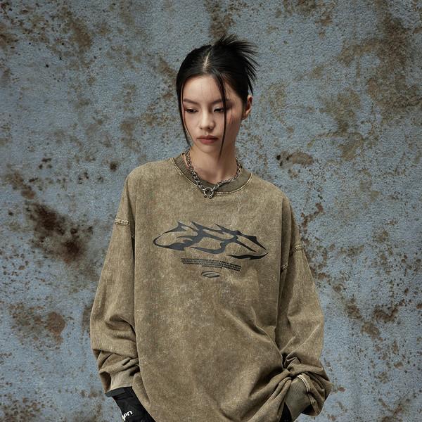 washed old fried salt long sleeves