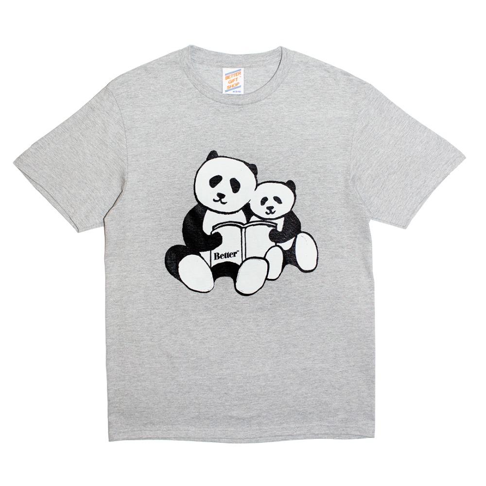Better™ Gift Shop 'Panda\' Grey S/S T-shirt