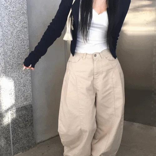 [블랙추가🖤/BEST핏보장] 뮤드 핀턱 절개 와이드 팬츠(3color)