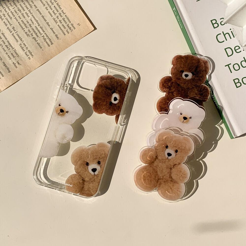 [세트] 알파카베어 케이스+아크릴톡 [젤리케이스/아크릴톡]