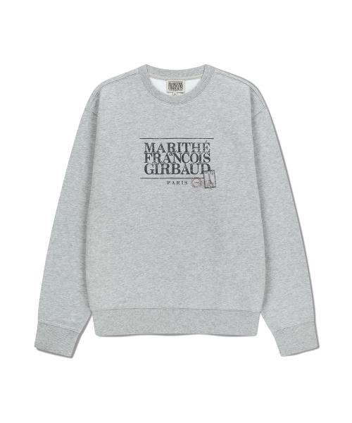 CLASSIC LOGO STAMP SWEATSHIRT heather gray