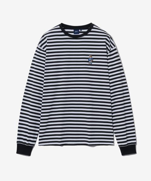 엠브로이더리 댄 롱슬리브_스트라이프 블랙