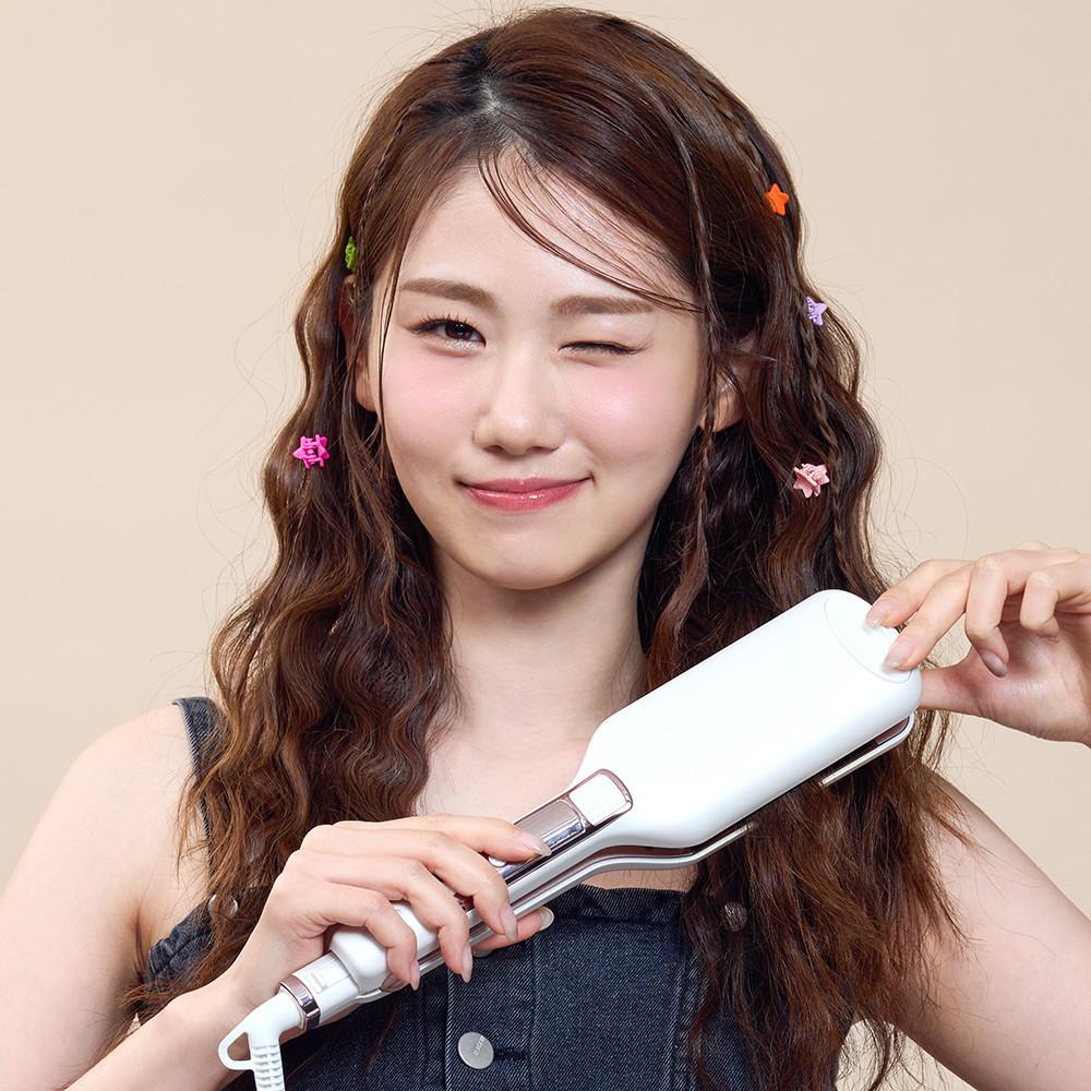 오아 물결 고데기 웨이브 히피펌 물결펌 단발머리 뿌리 볼륨 프리볼트 헤어 고대기 : 오아스토어