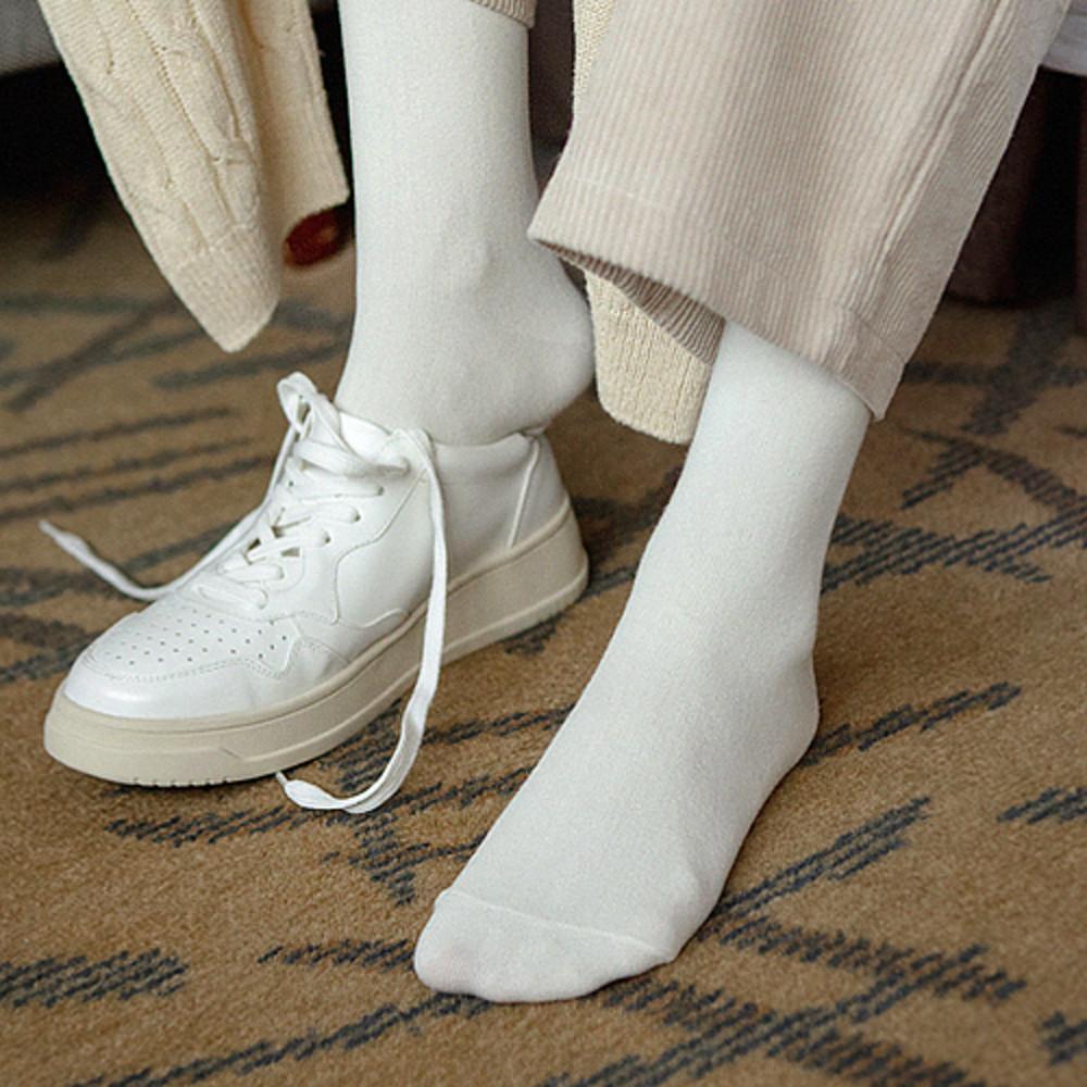 자체제작 필수 장목 코튼 베이직 여성 긴양말 7색상 N106