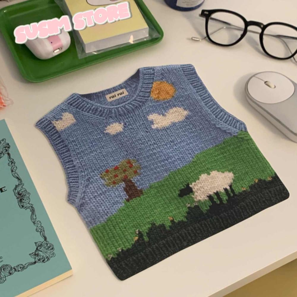 수심 Knit Vest Mouse Pad 니트 베스트 마우스 패드 스웨터 유니크 선물