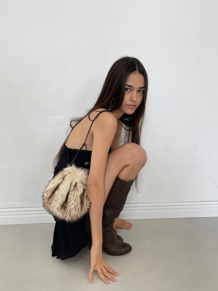 Brush Woodbell Bag | Ash Ivory