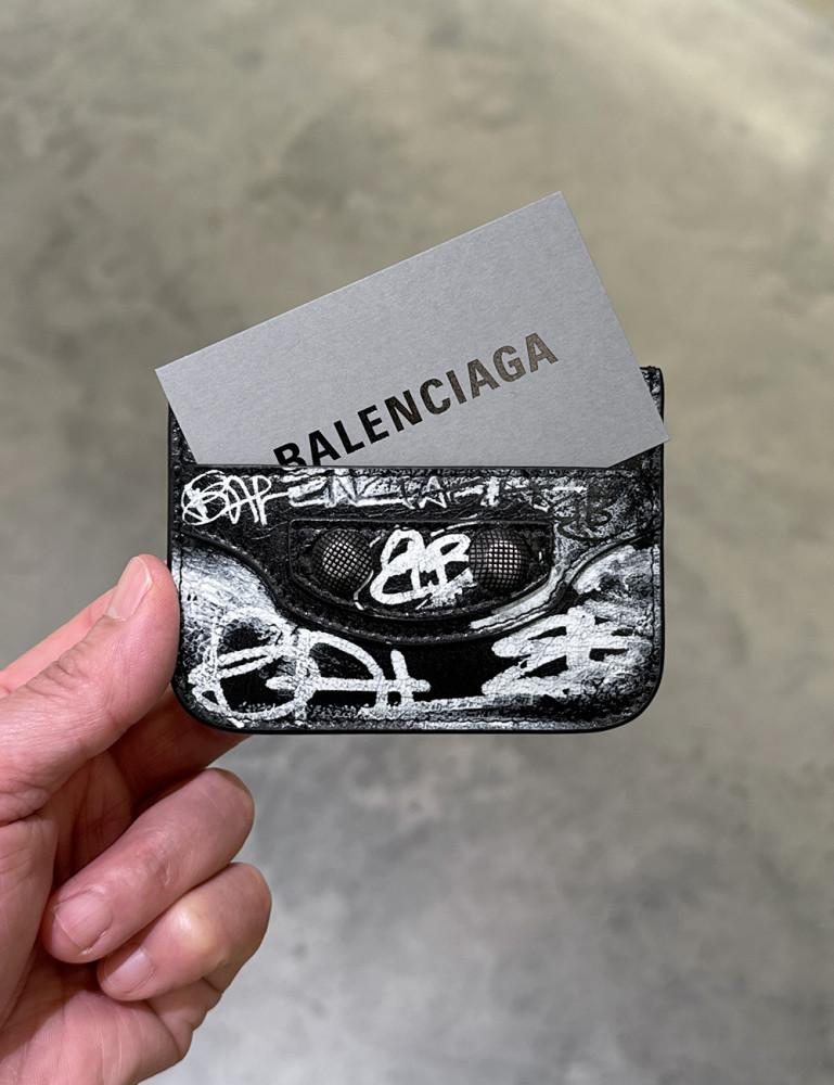 발렌시아가 그래피티 르 카골 카드 지갑 / BALENCIAGA GRAFFITI LE CAGOLE CARD HOLDER [715193 210GB]