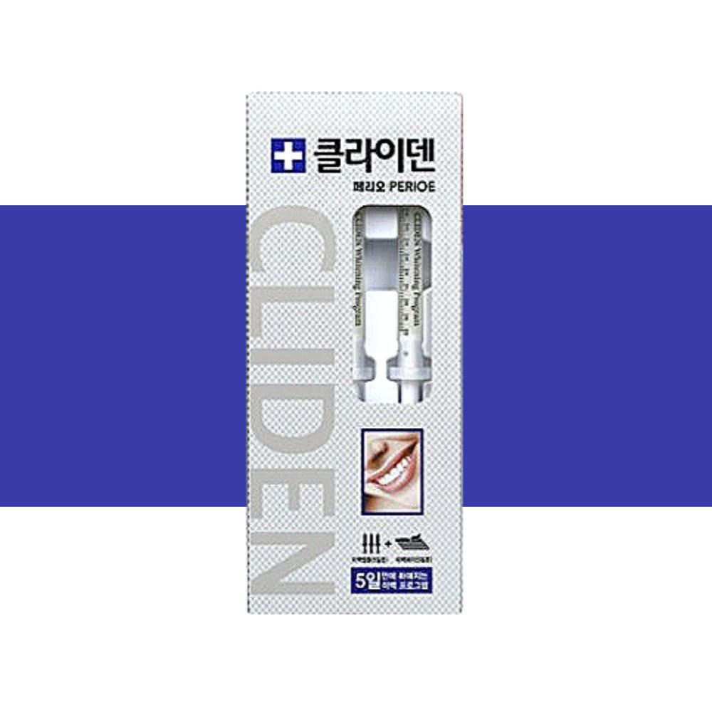 엘지생활건강 페리오 클라이덴 미백치약 치아미백제 5회분