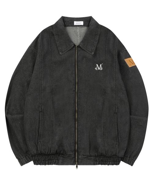 트리트 커팅 데님 블루종 자켓 (남녀공용)