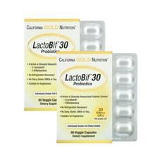 캘리포니아 골드 뉴트리션 락토비프 유산균 300억 120정 60정 2개세트