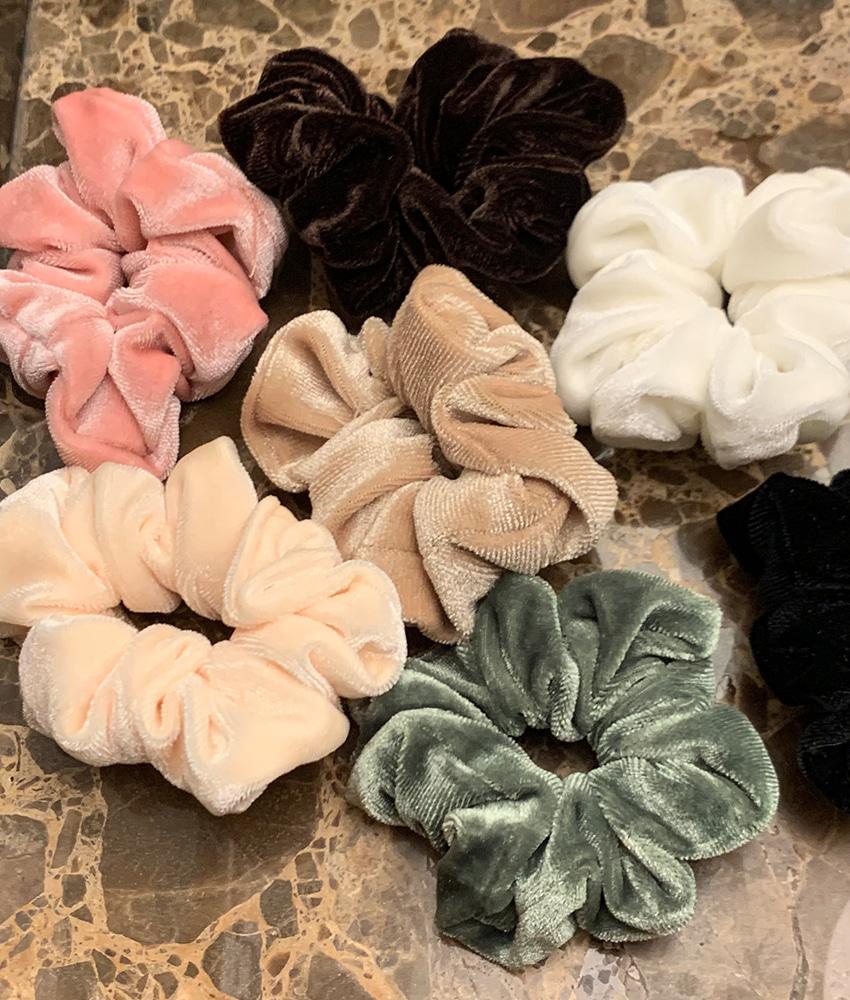 웜 벨벳 헤어 스크런치 7color!
