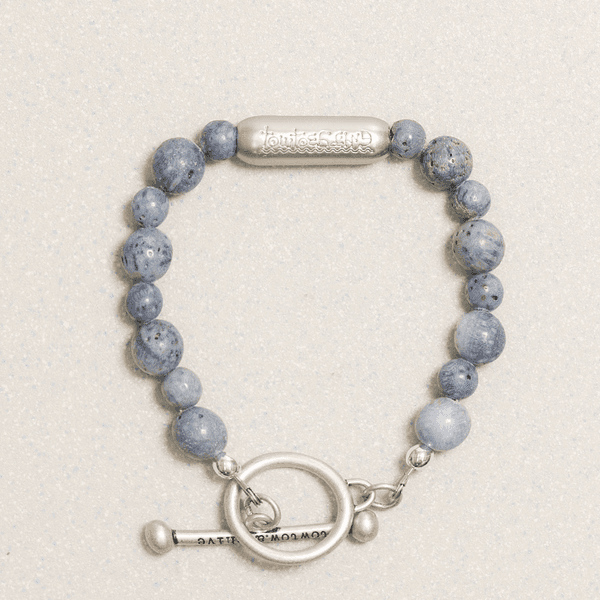 필 로고 심볼 팔찌 코랄 블루