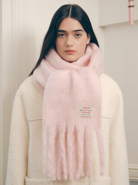 HAIRY MUFFLER LIGHT PINK