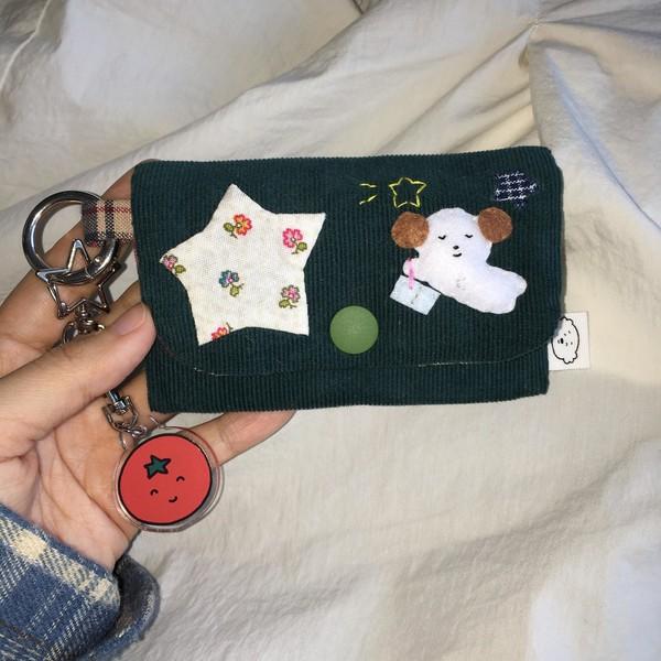 '내 꿈은...' 뭉치 (코듀로이) 카드지갑