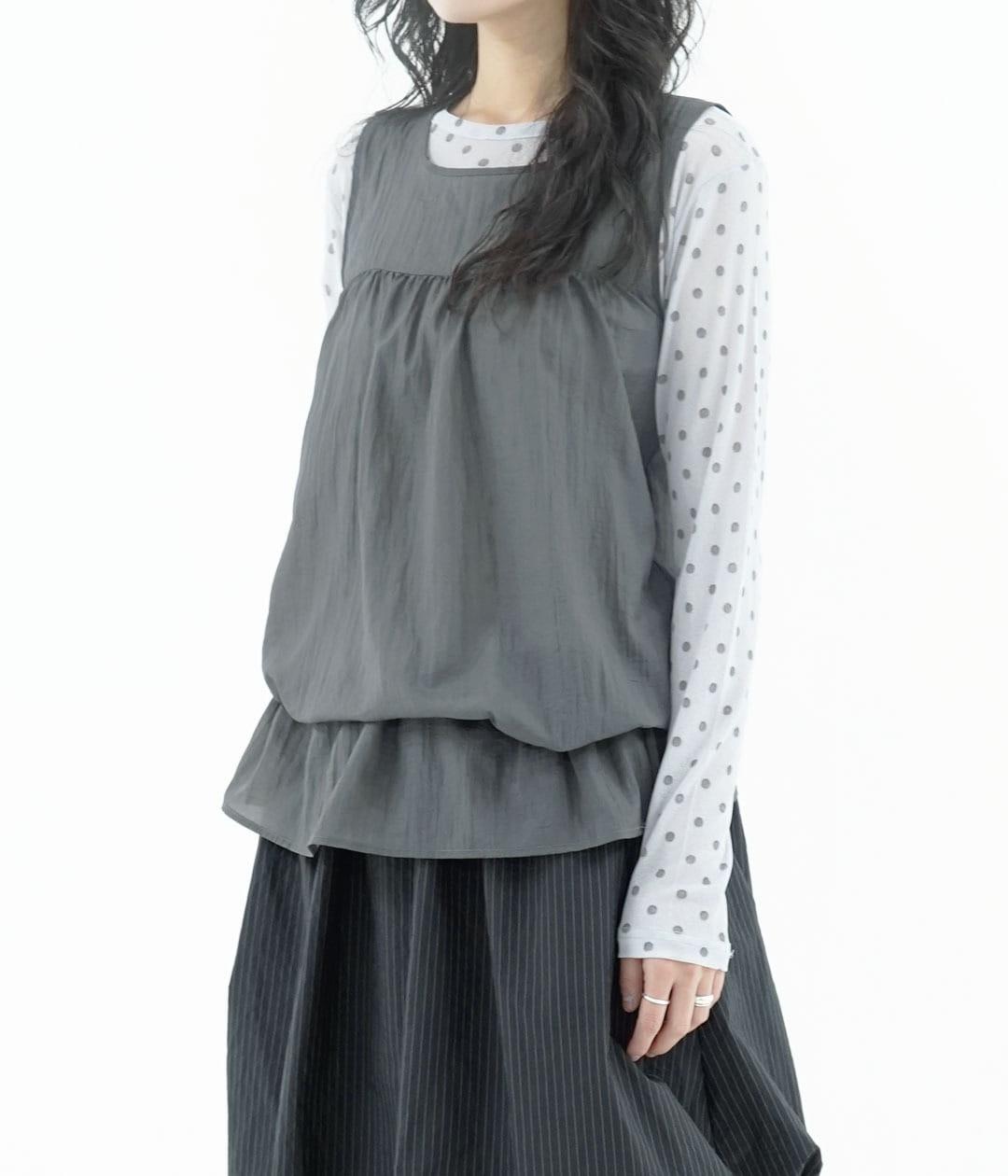 [pre-order] sheer 2way sleeveless top