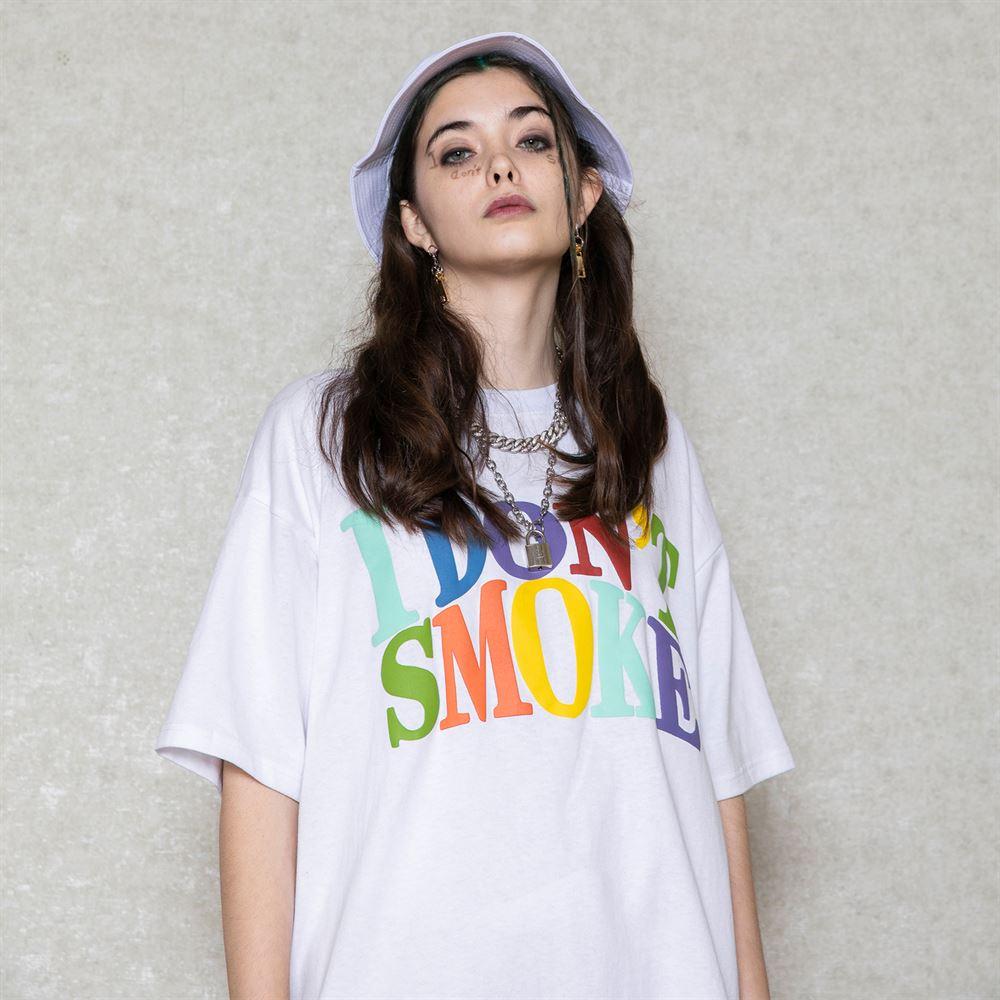 Donsmoke Multi-Color Logo Tee - S / White
