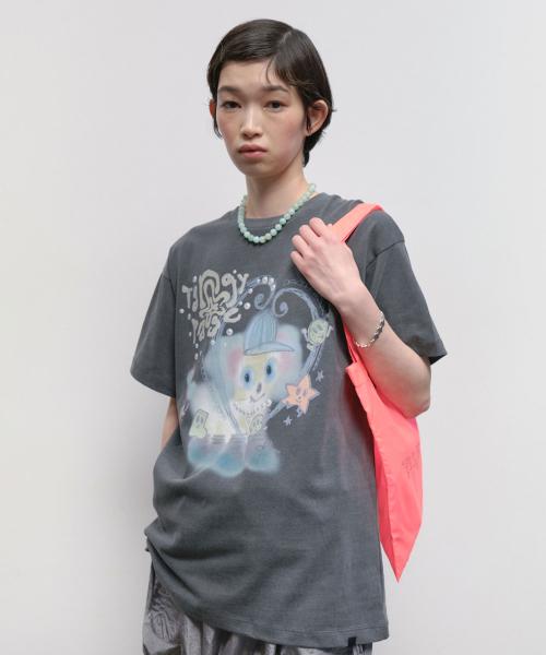 Tangy Page Washed Top [Charcoal]