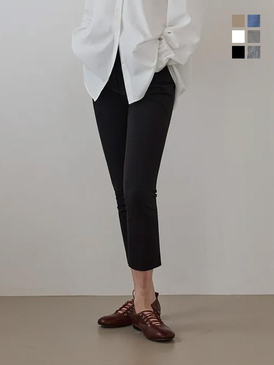 하네 [8부 기장] 클래식 카프리 팬츠 6Color
