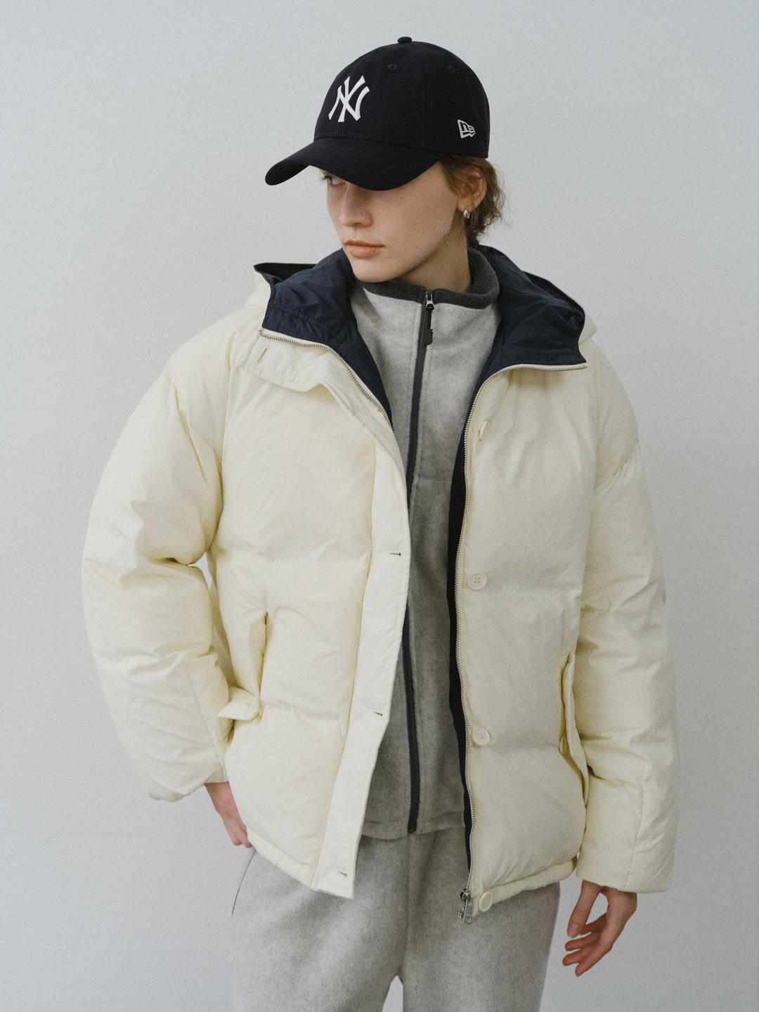 Hooded duck down jumper_2colors