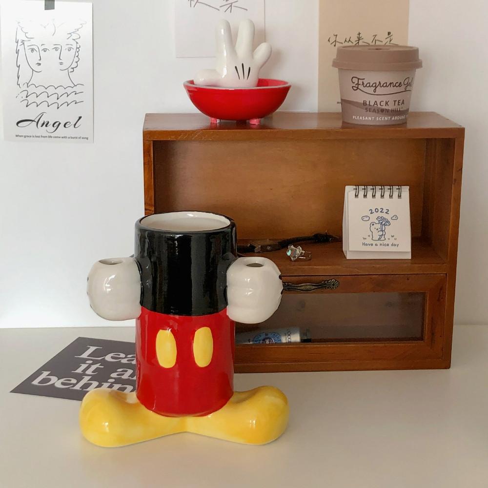 미키마우스 화병 디즈니 수저통 인테리어오브제