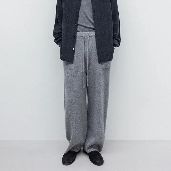 Super Fine Merino Wholegarment Pants_Heather Grey