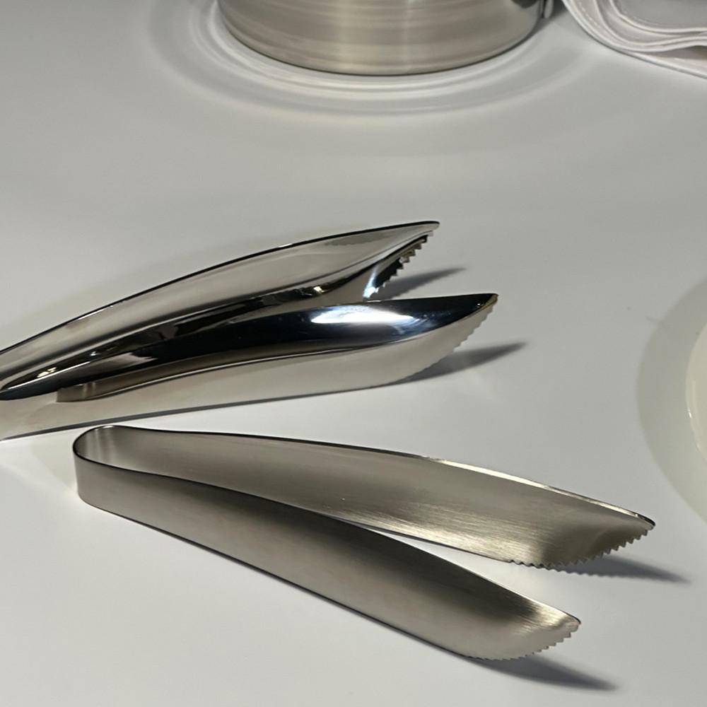 스텐 커브 테이블 집게 유광 무광