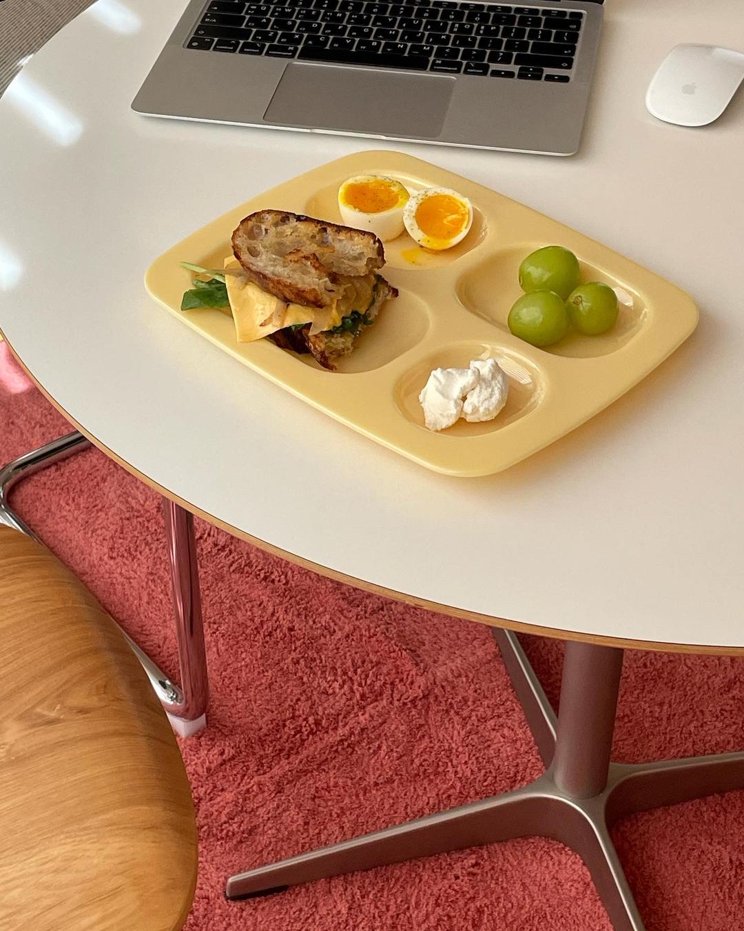 밀크 멜라민 식판