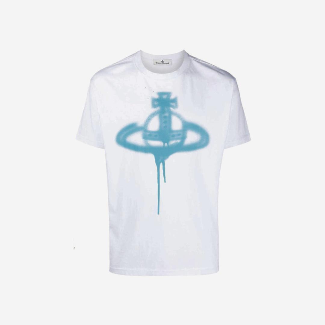 Vivienne Westwood Spray Orb Cotton T-Shirt White