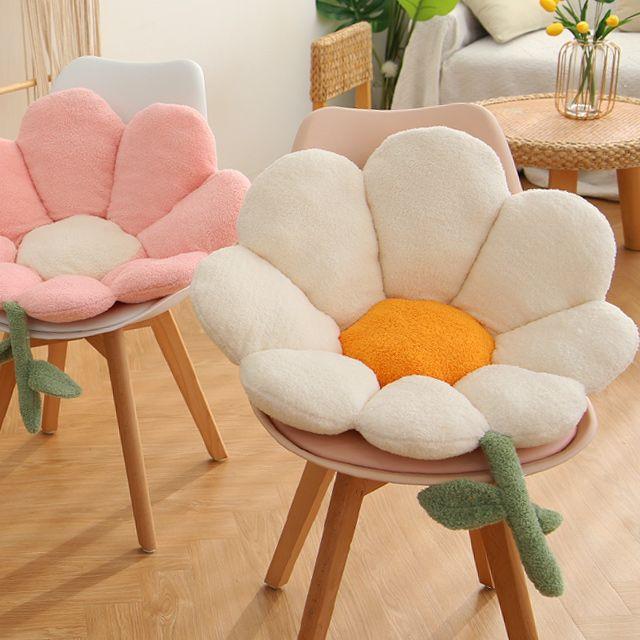 [1300K] 꽃모양 등받이 쿠션 방석 (꽃방석 꽃쿠션)