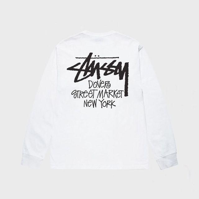 [해외] 스투시 X 도버스트리트마켓 DSM 뉴욕 긴팔티셔츠 화이트