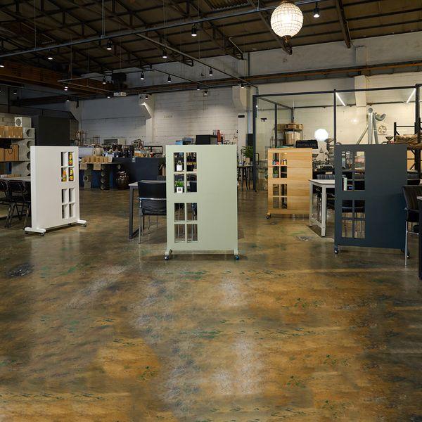 원목 인테리어 다용도 모듈화 선반 이동식 파티션 4color