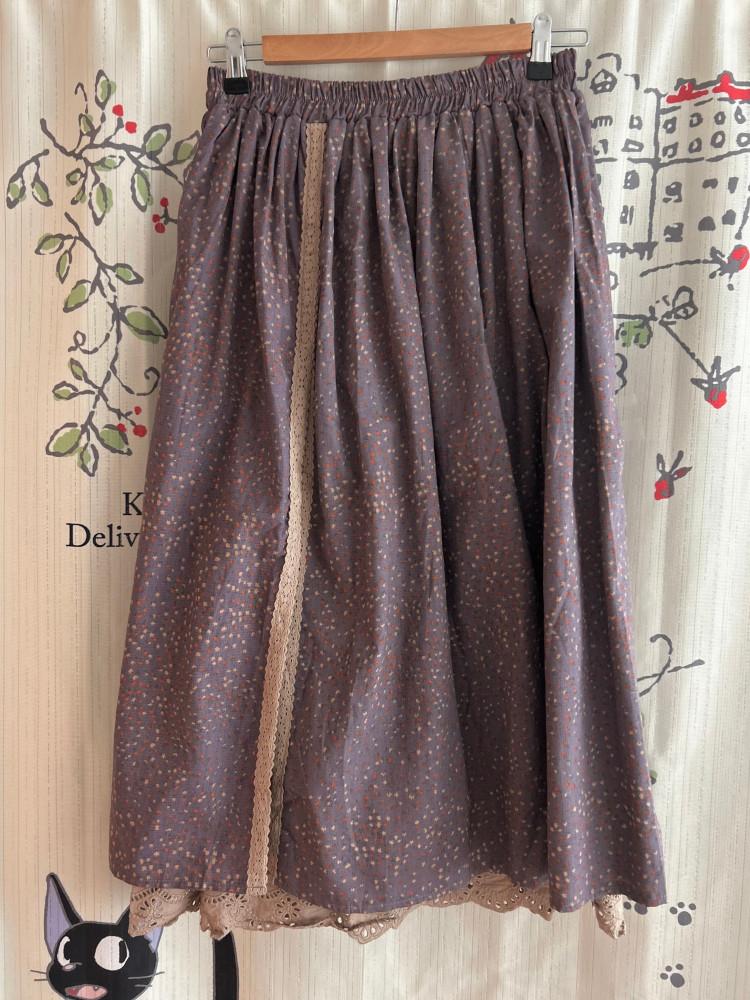 [SALE] 코코 플라워 롱스커트 빈티지 모리걸 할미룩